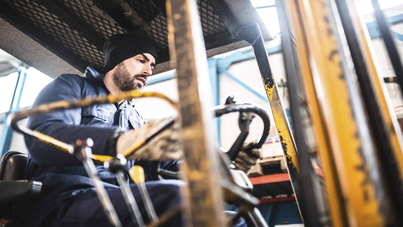 Forklift driver