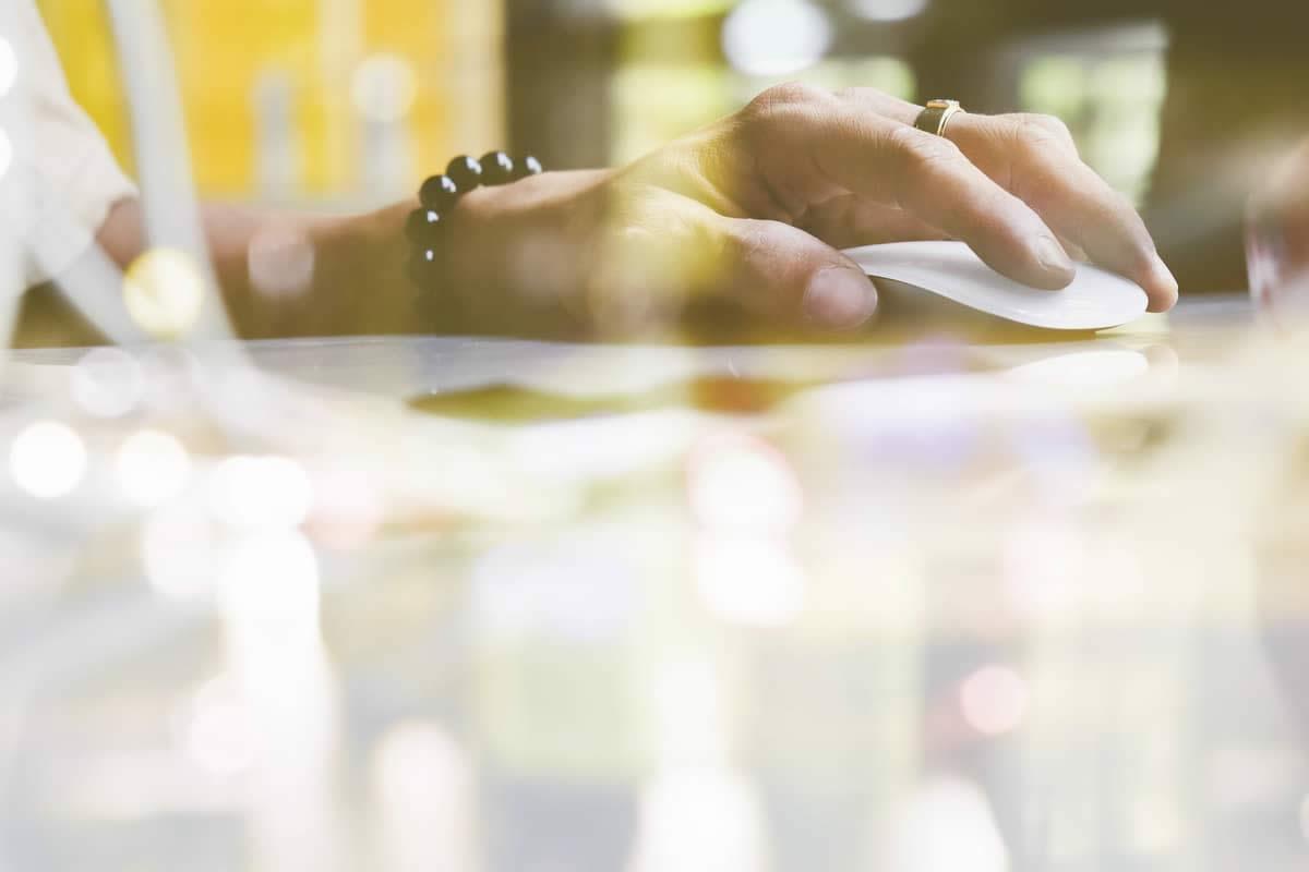 Using a computer mouse