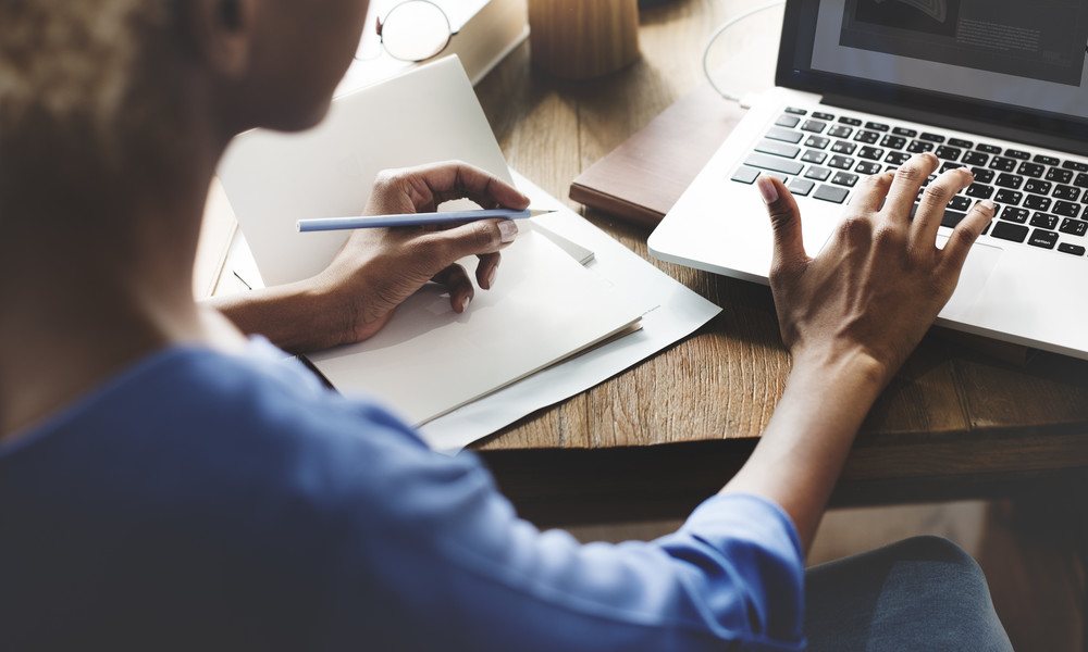 Writing on computer