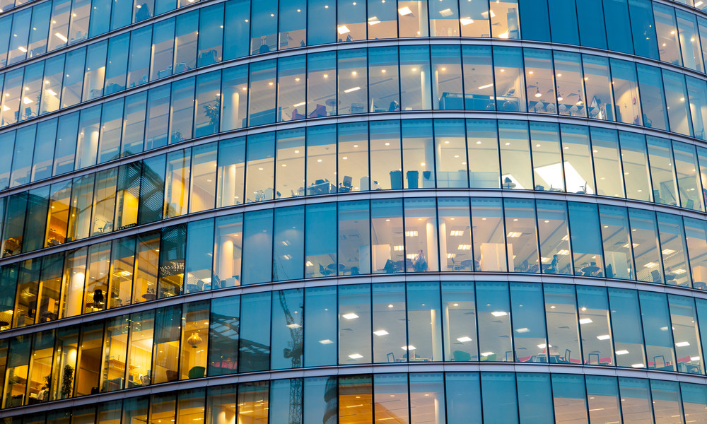 Skyscraper Business Office, Corporate building in London City, England, UK