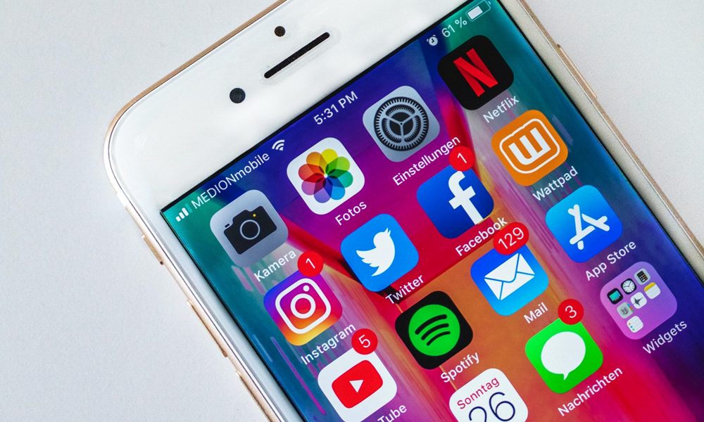 Close up of iPhone apps